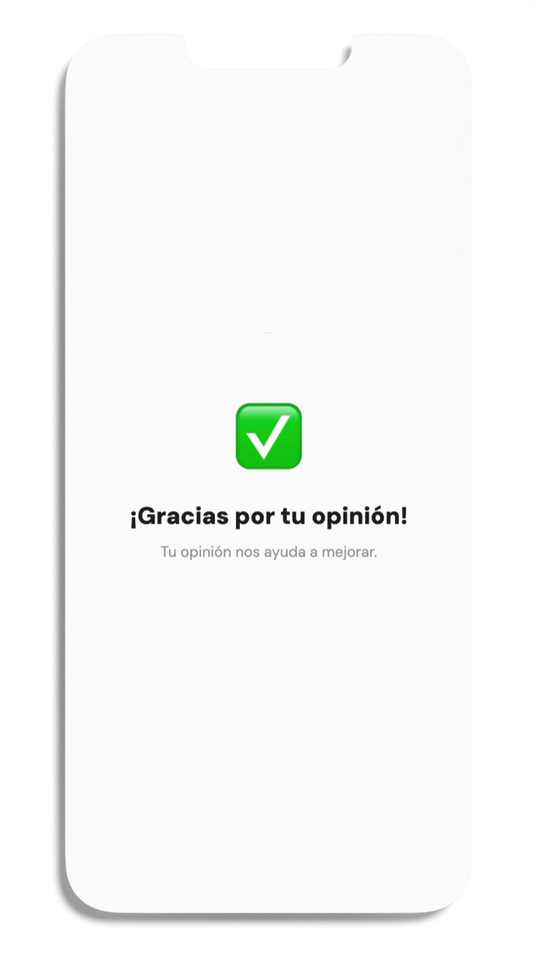 ¡Gracias por tu opinión!